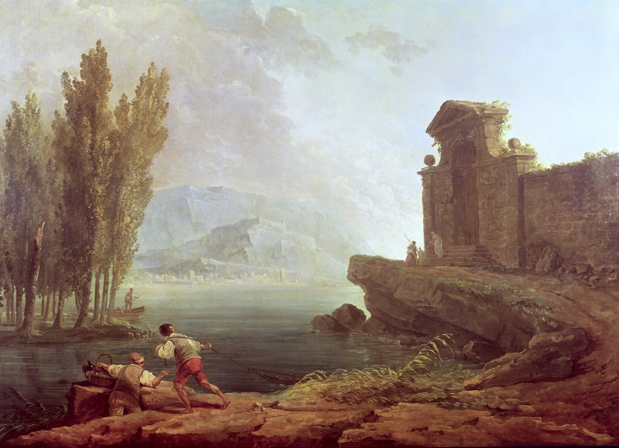 Landskab af Hubert Robert