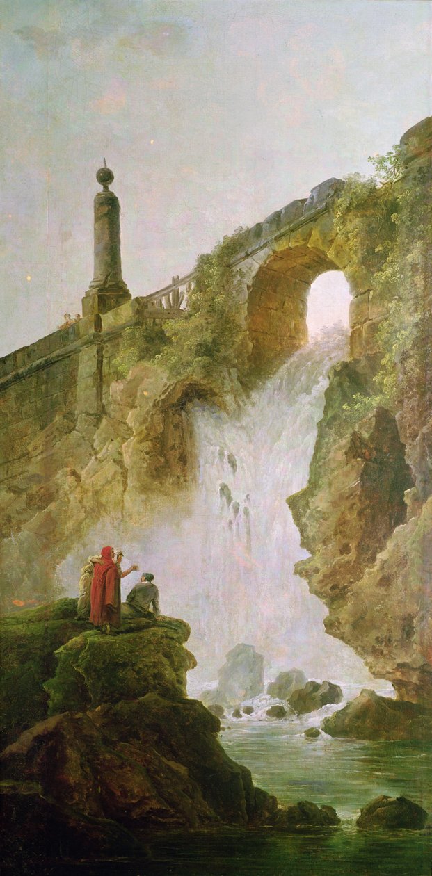 Landskab, Vandfaldet af Hubert Robert
