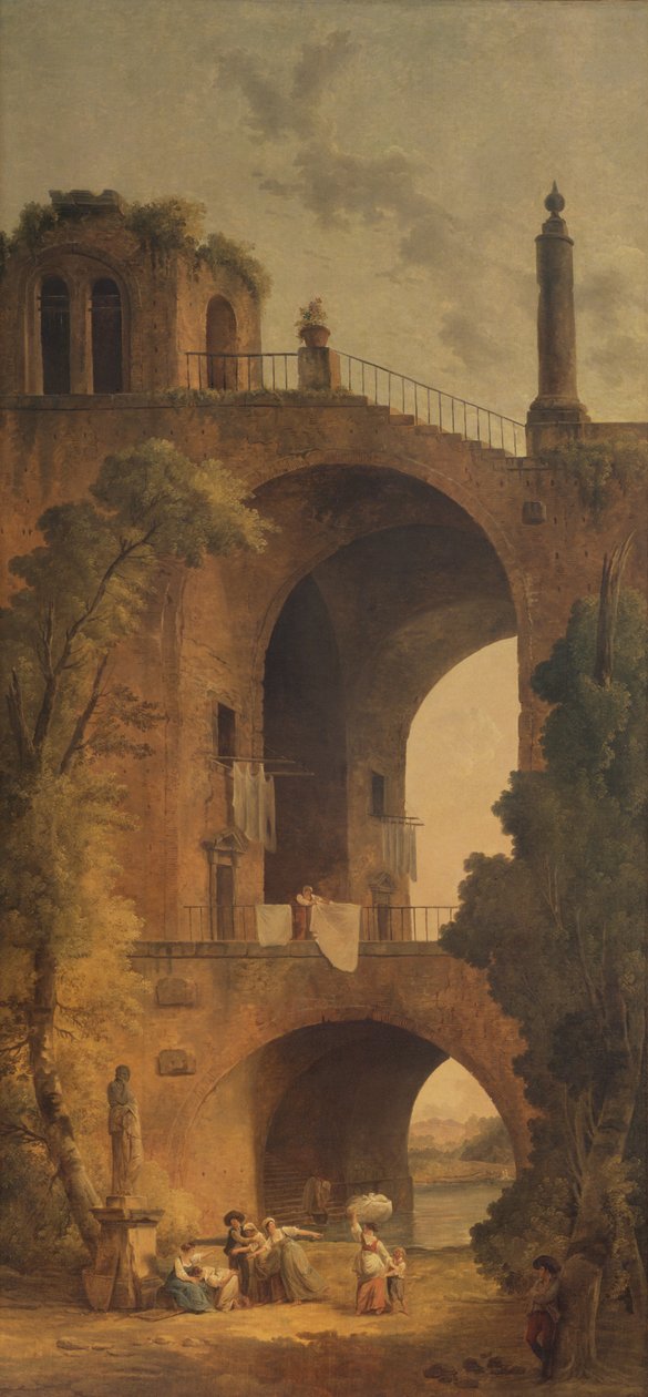 Landskab med ruiner, 1802 af Hubert Robert