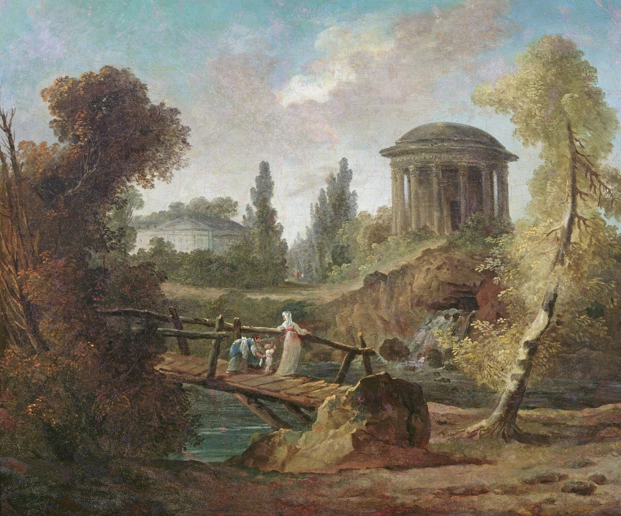 Kaskaderne ved Tivoli, ca. 1775 af Hubert Robert