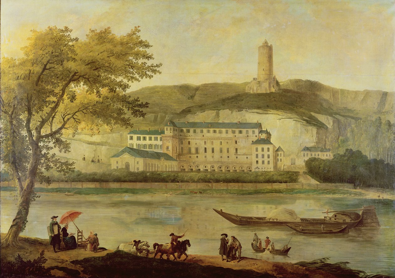 Chateau de La Roche-Guyon af Hubert Robert
