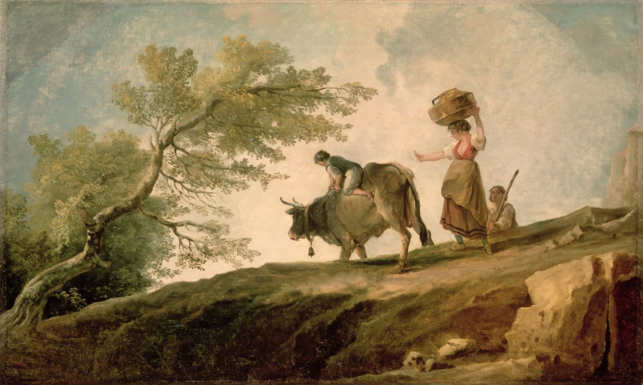 Græsgangen af Hubert Robert