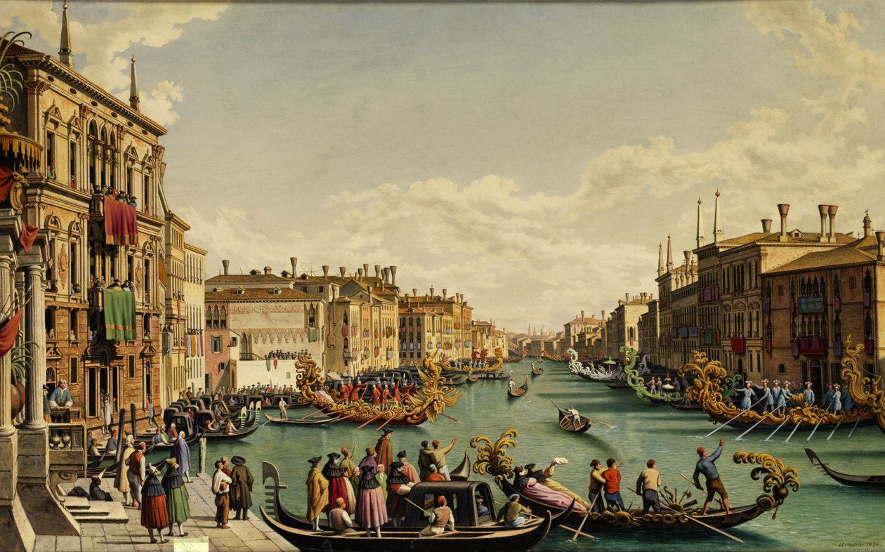 Redentore -festen i Venedig af Hubert Sattler