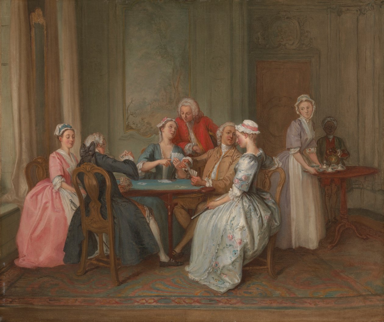 Et spil Quadrille af Hubert Francois Gravelot