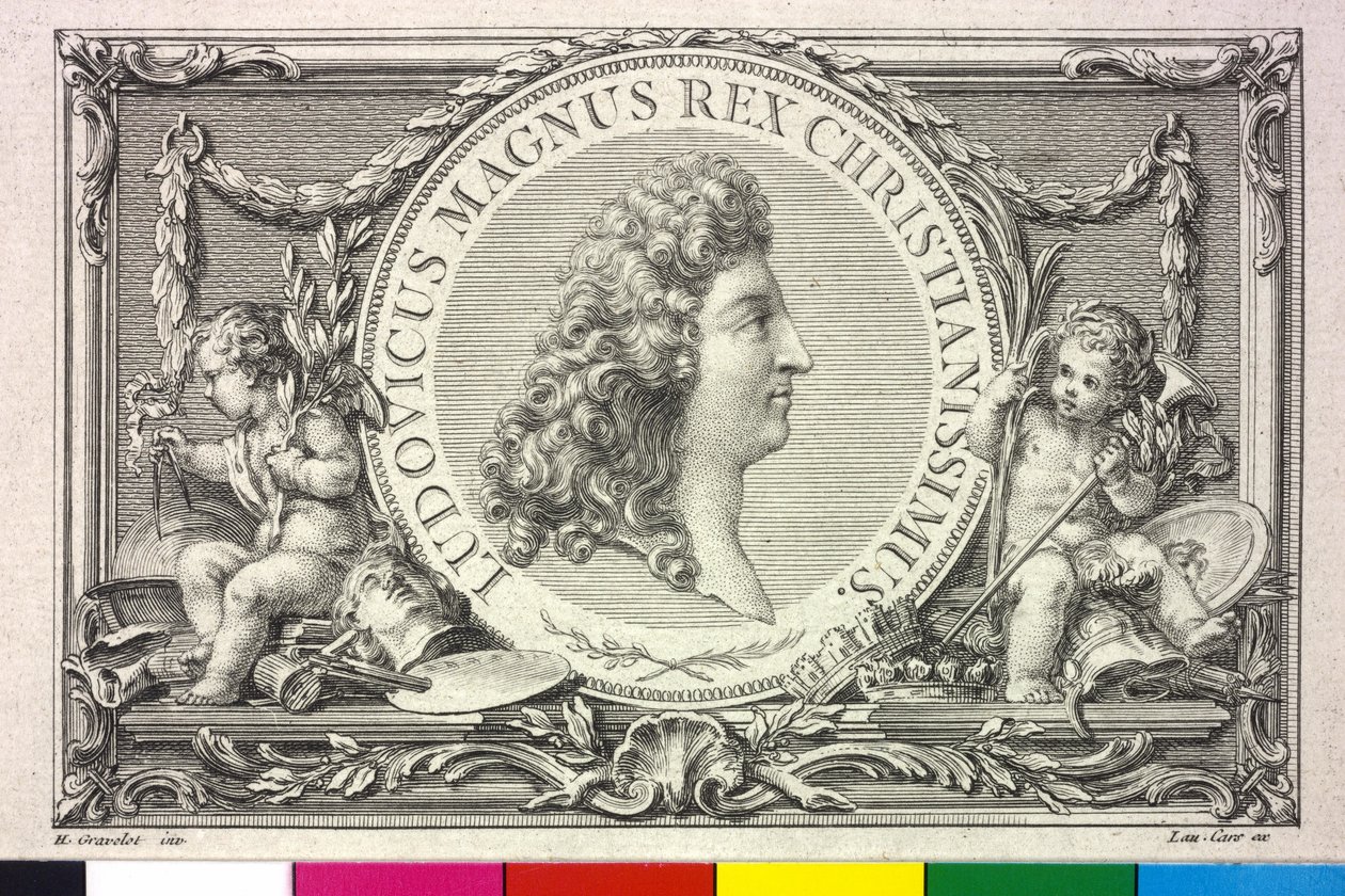 Kongen af Frankrig Louis XIV af Hubert Francois Gravelot