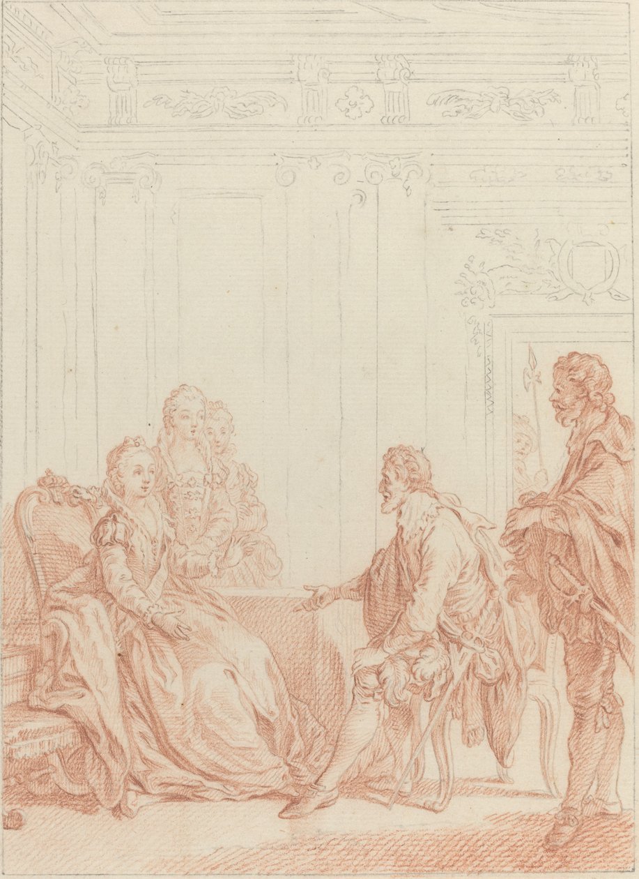 Hvad! Du tjener Valois... af Hubert Francois Gravelot
