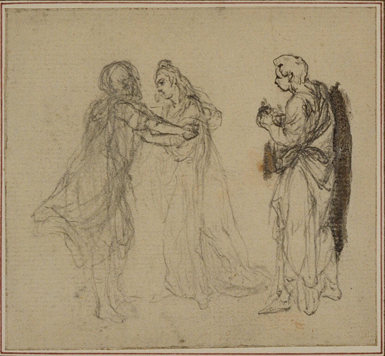 Studie til Lucains "La Pharsale", Canto II af Hubert Francois Gravelot