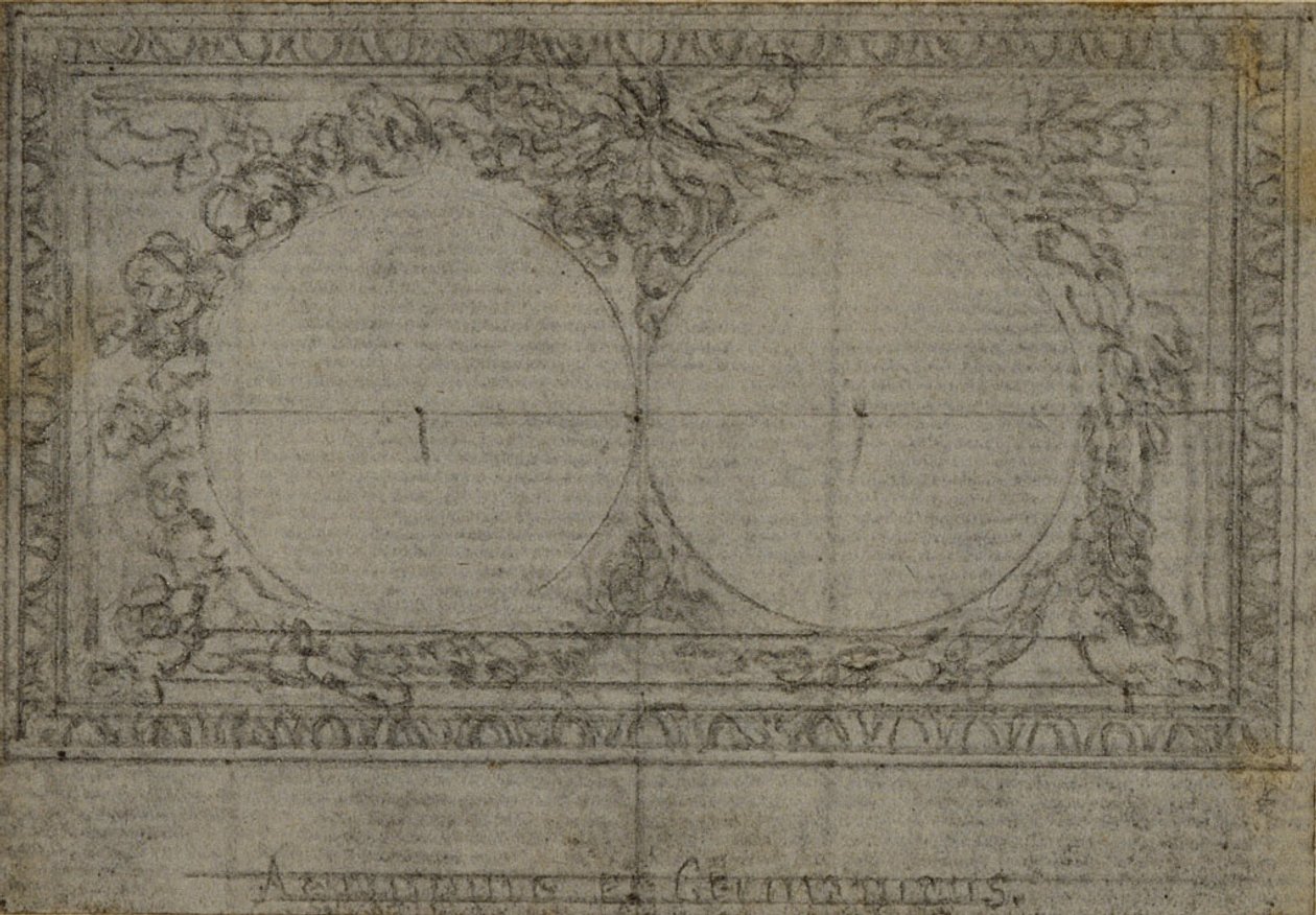 Studie til medaljoner, i Tacitus "Tiberius, eller de seks første bøger i Annalerne", bog III, bind 2 af Hubert Francois Gravelot