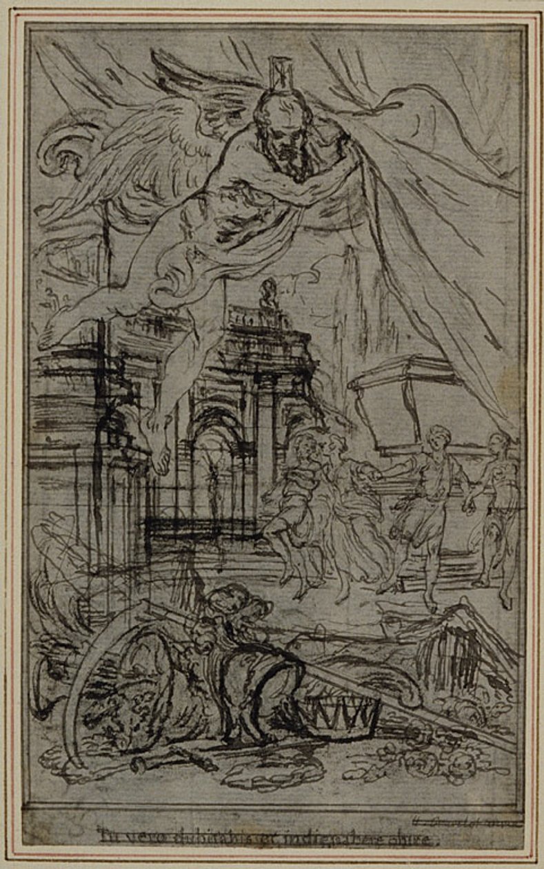 Studie til vignet-forsiden af Lucretius