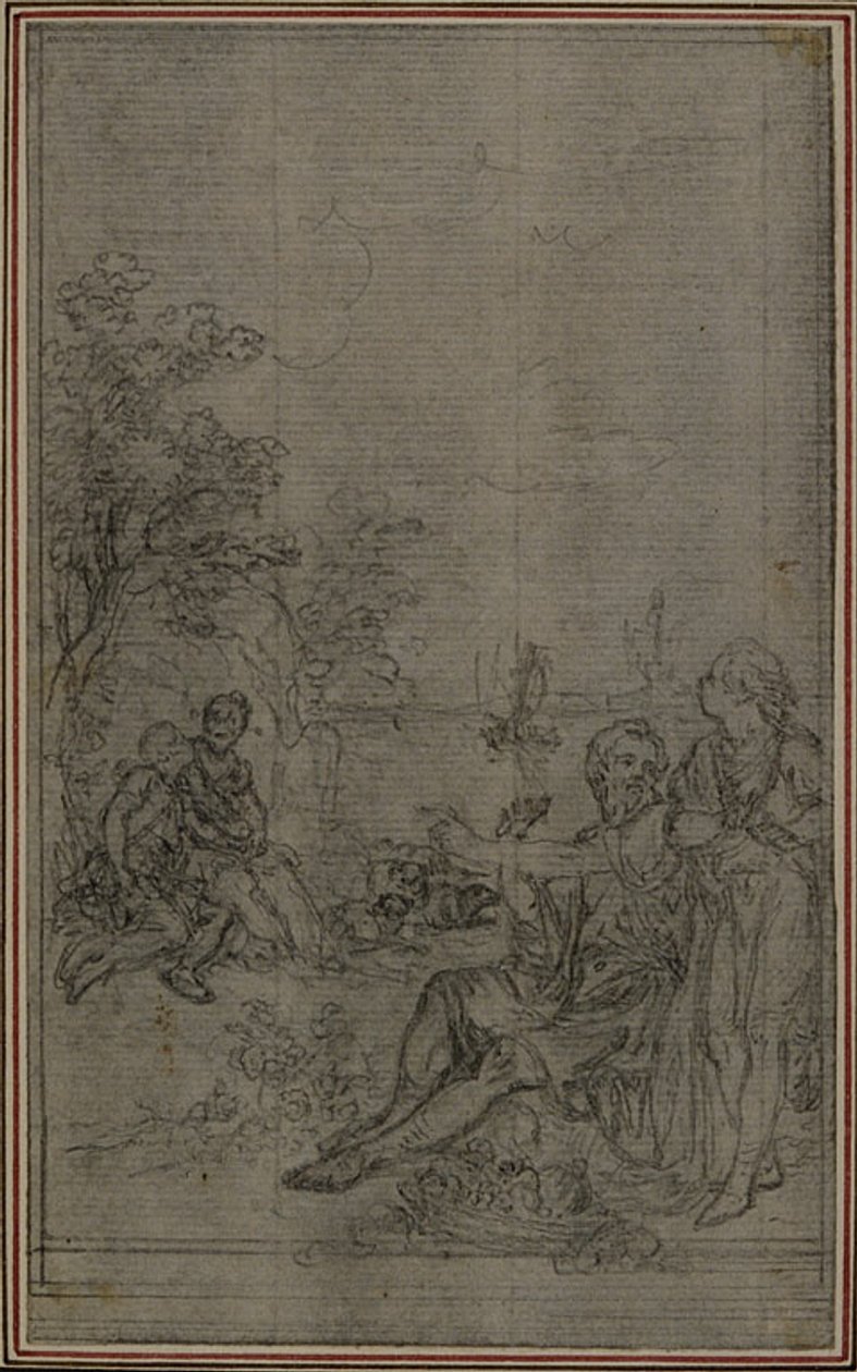 Studie til vignetten i Lucretius