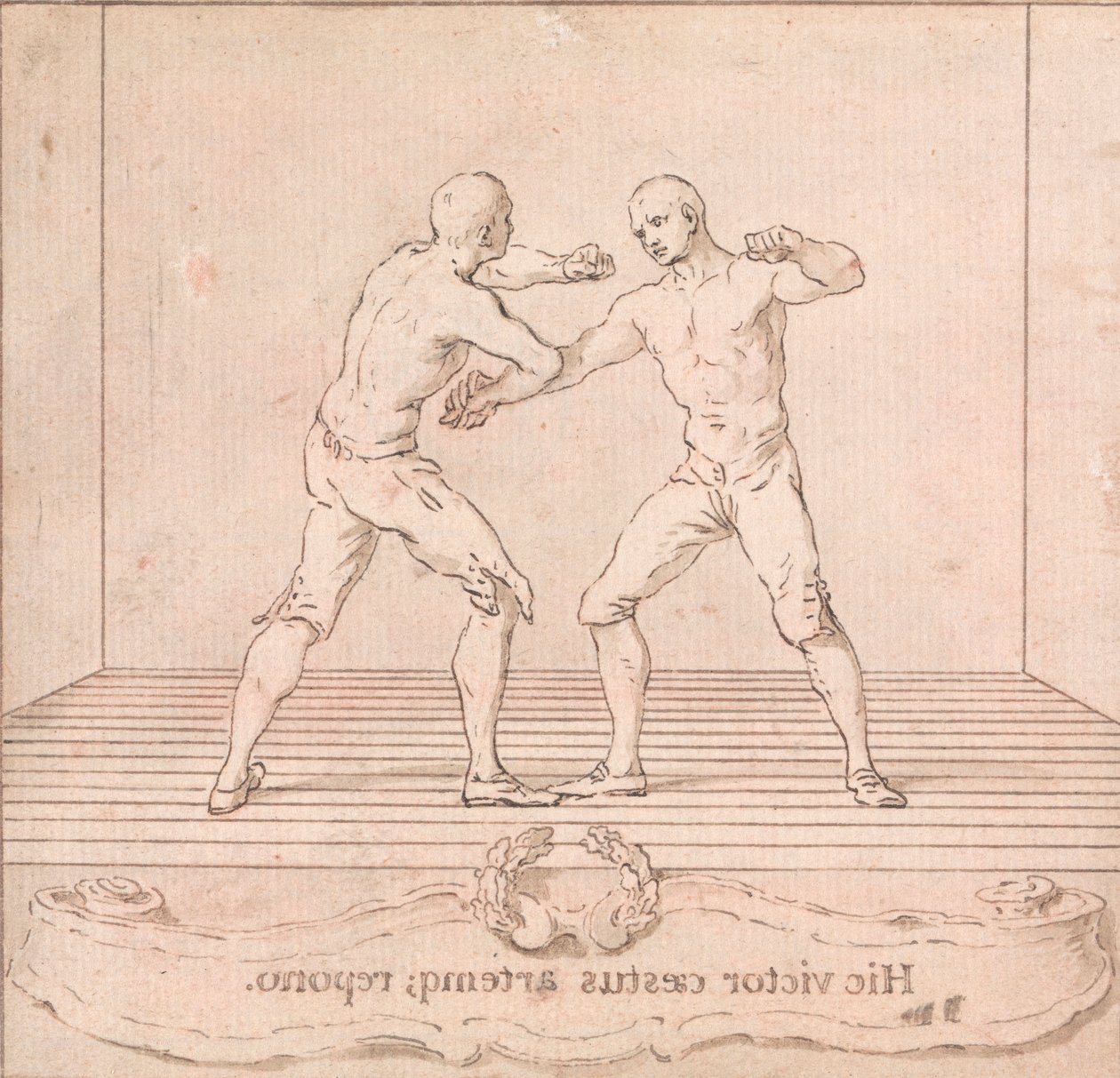 To priskæmpere af Hubert Francois Gravelot