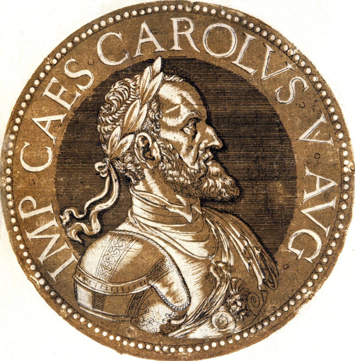Charles V, hellig romersk kejser af Hubert Goltzius