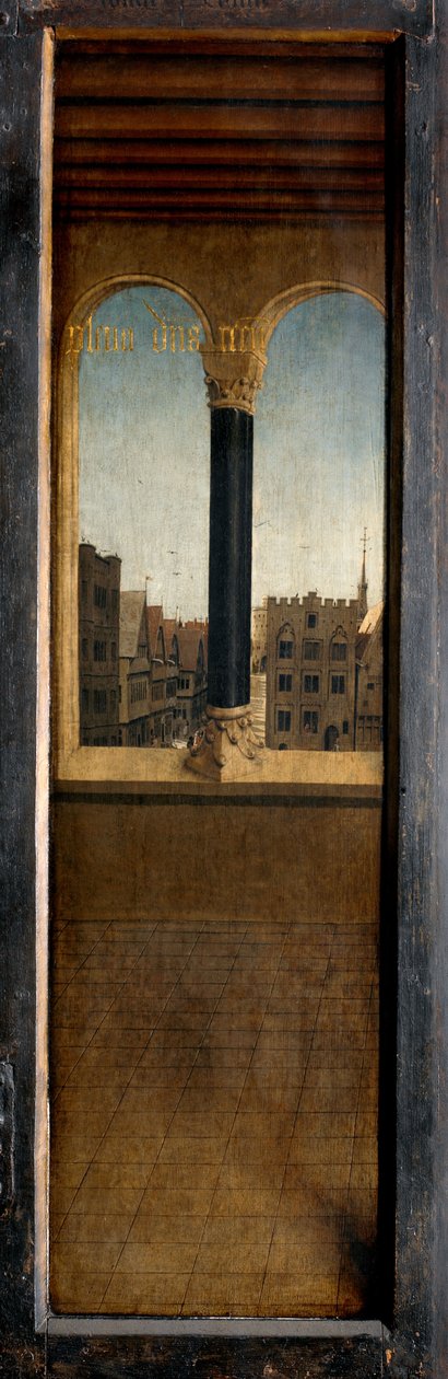 Panel fra ydersiden af venstre lukker på Gent-altertavlen af Hubert & Jan van (1390 1441) Eyck