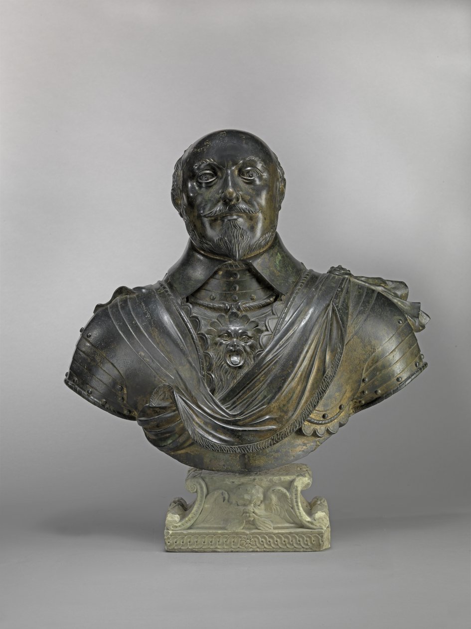 Robert Bertie (1582-1642) 1. jarl af Lindsey, ca. 1640 (bronze) af Hubert Le Sueur