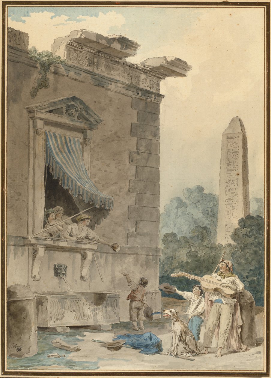Velgørende damer af Hubert Robert