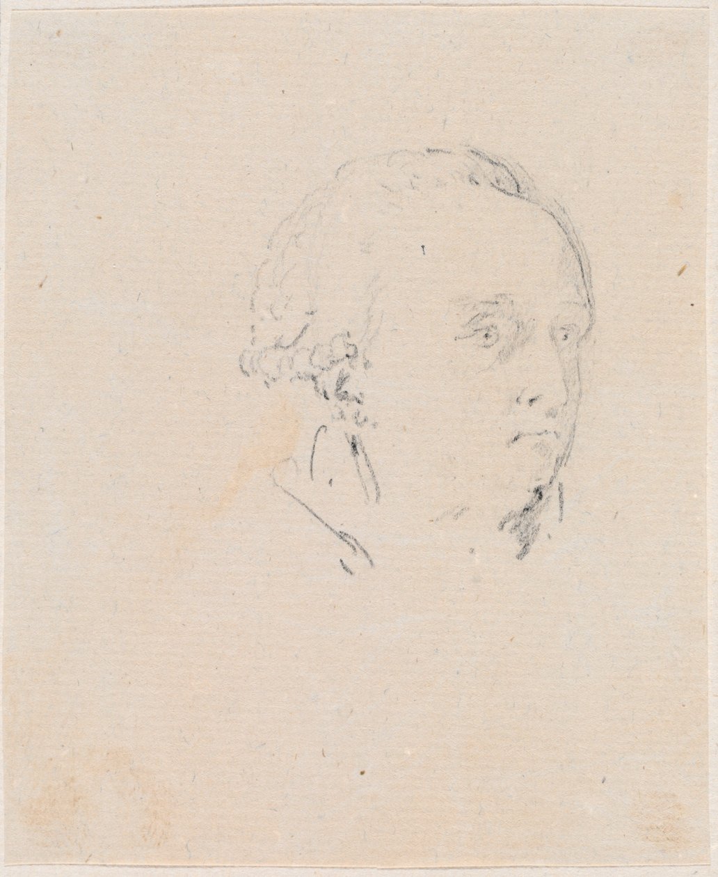 Hoved af en mand af Hubert Robert