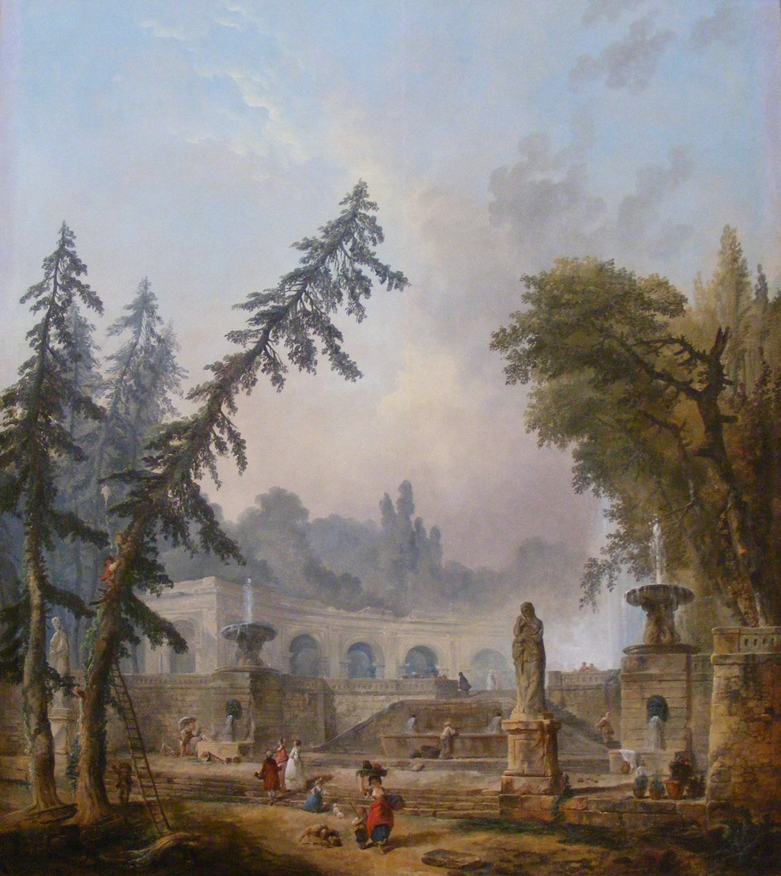 Landskab af Hubert Robert
