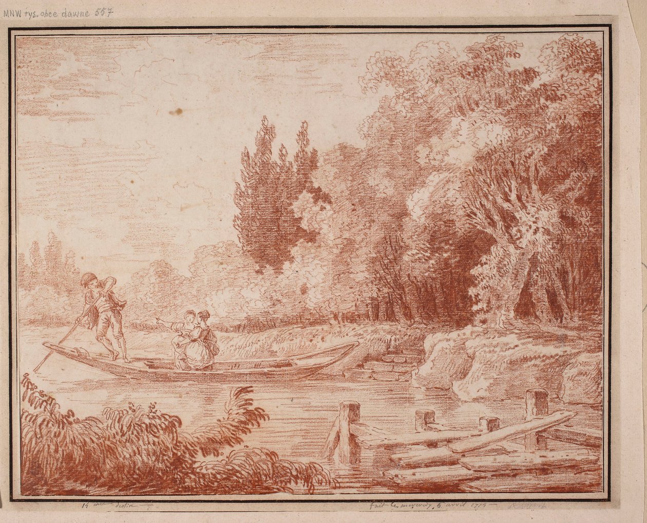 En sejltur af Hubert Robert