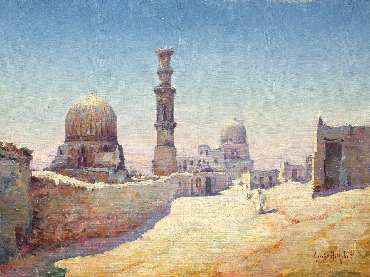 Indgangen til Kalifernes Grave, Kairo af Hubert Robert