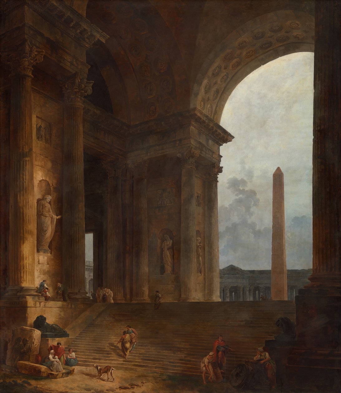 Obelisken, 178788. af Hubert Robert