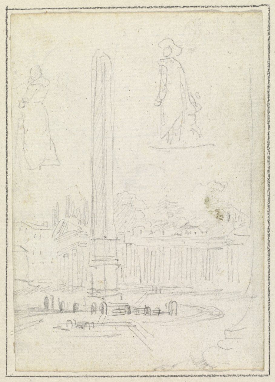 Obelisken på Peterspladsen af Hubert Robert