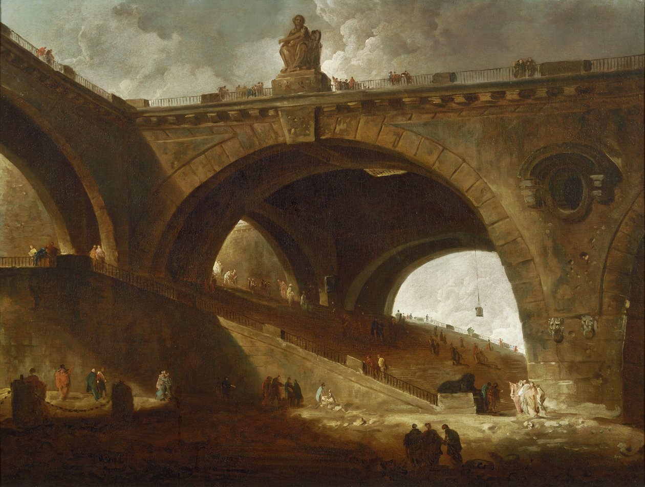 Den gamle bro af Hubert Robert