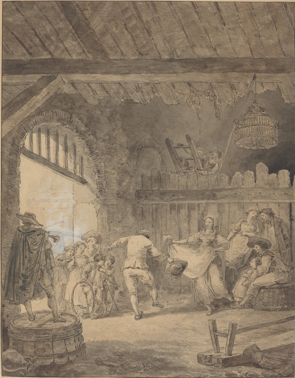 Bondedansen af Hubert Robert