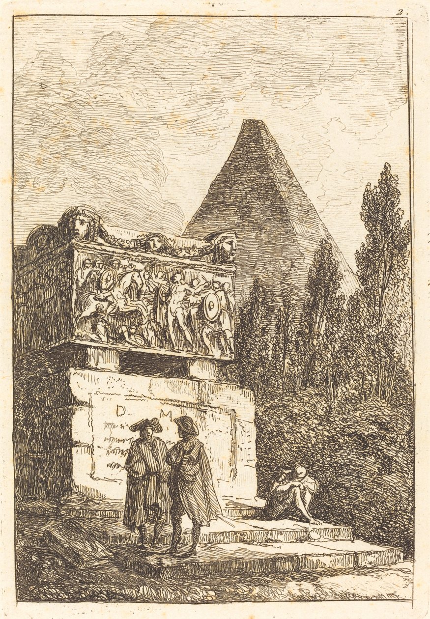 Sarkofagen af Hubert Robert