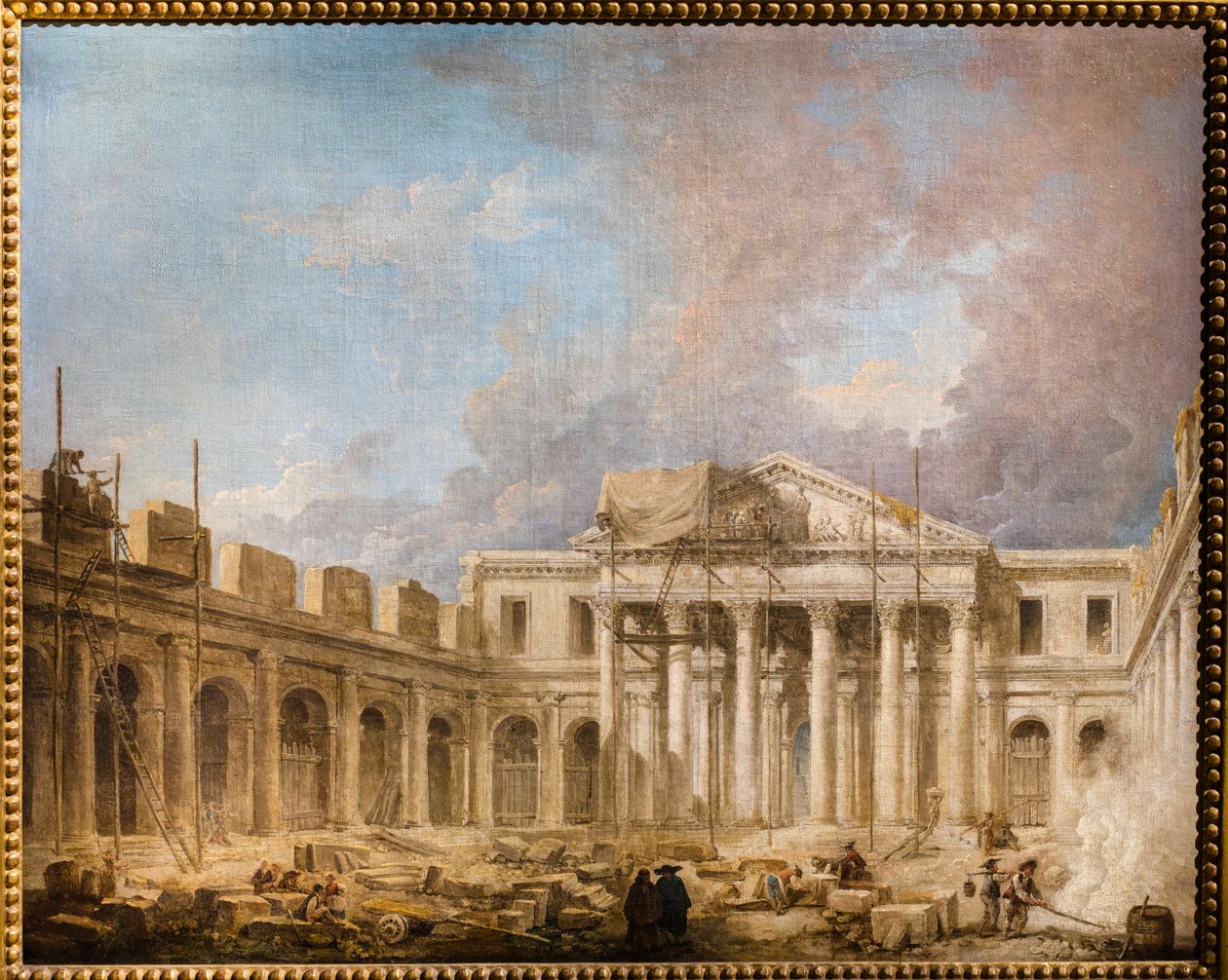 Kirurgisk Institut under opførelse af Hubert Robert