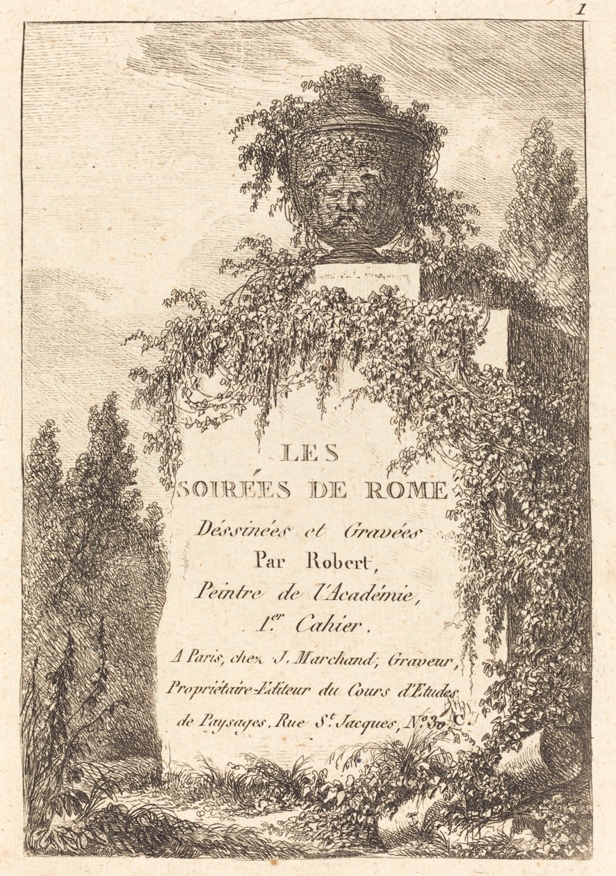Titel side af Hubert Robert