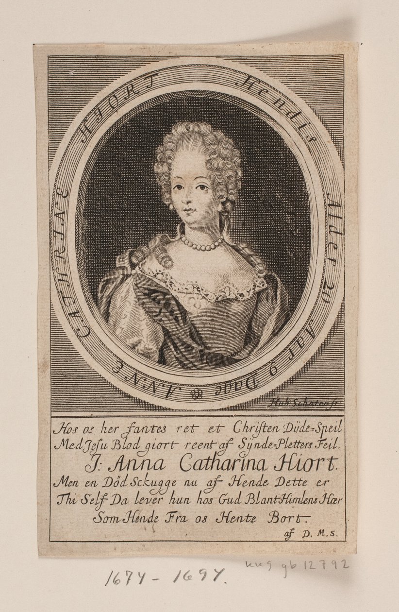 Anna Catharina Hjort af Hubert Schaten