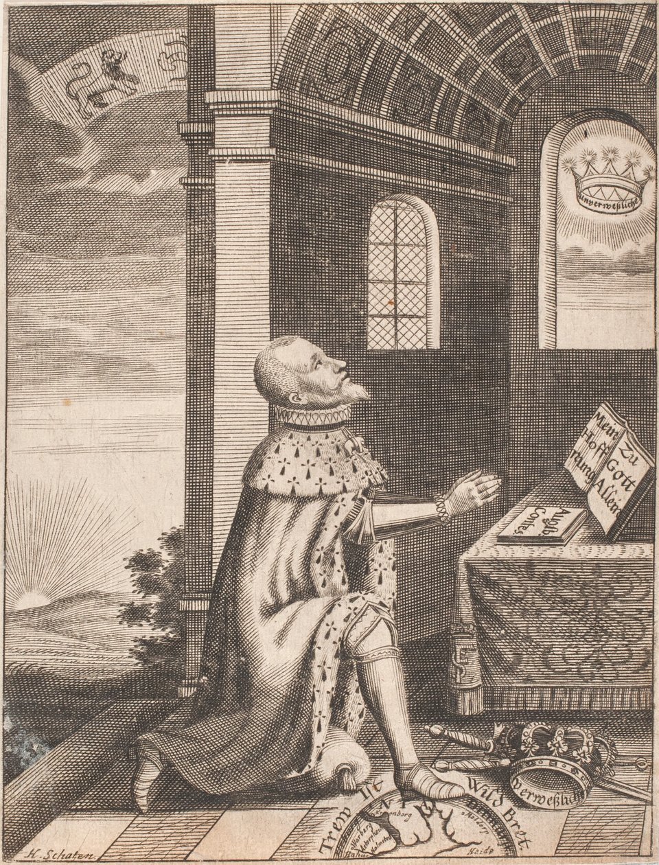 Kong Frederik II af Hubert Schaten