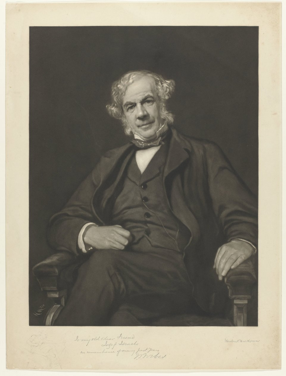 Portræt af James Staats Forbes af Hubert von Herkomer (signed by artist)