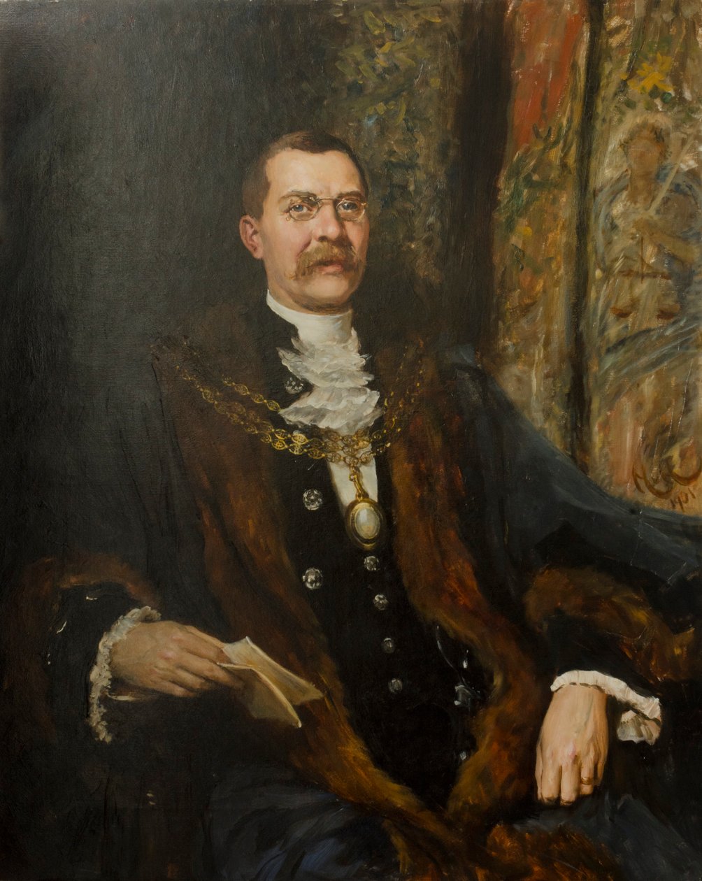 Alderman Sir George Hussey, 1901 af Hubert von Herkomer