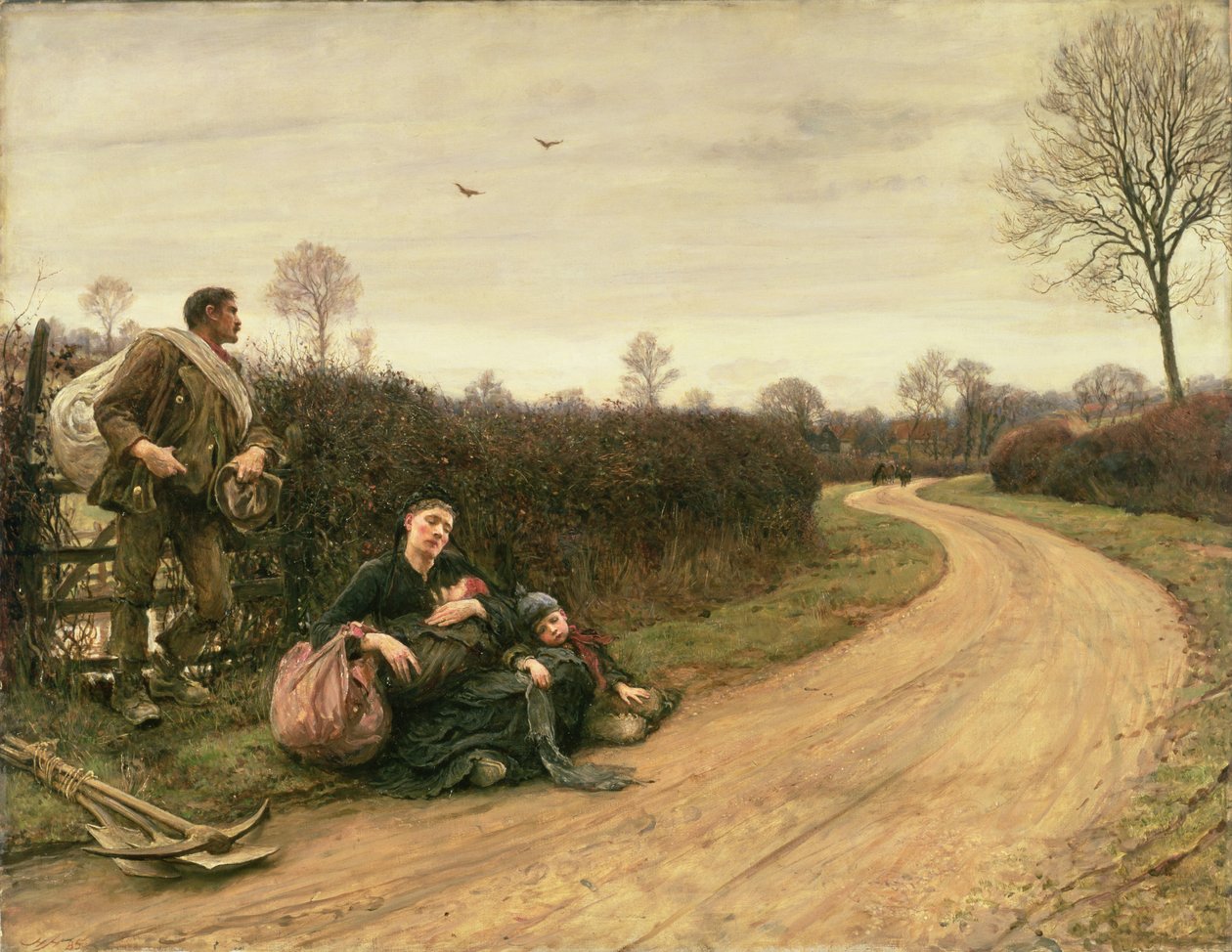 Hårde tider af Hubert von Herkomer