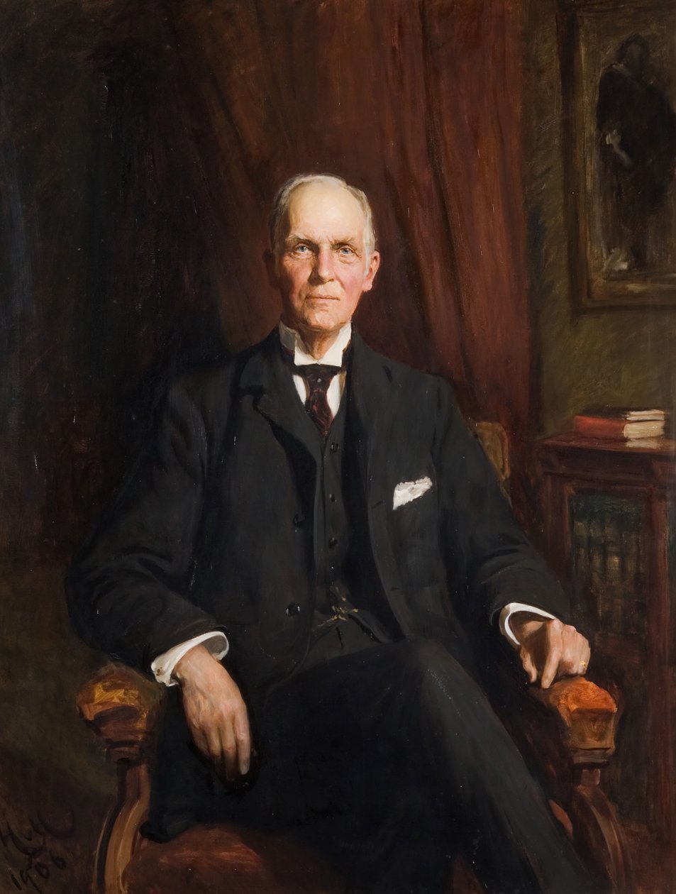 Portræt af Sir Edward George Jenkinson 1836-1919, 1906. af Hubert von Herkomer