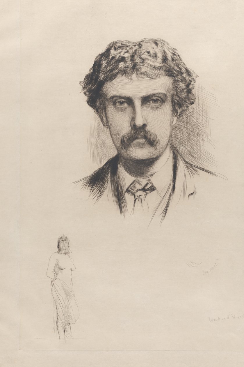 Portræt af Cecil Lawson, 1882. af Hubert von Herkomer