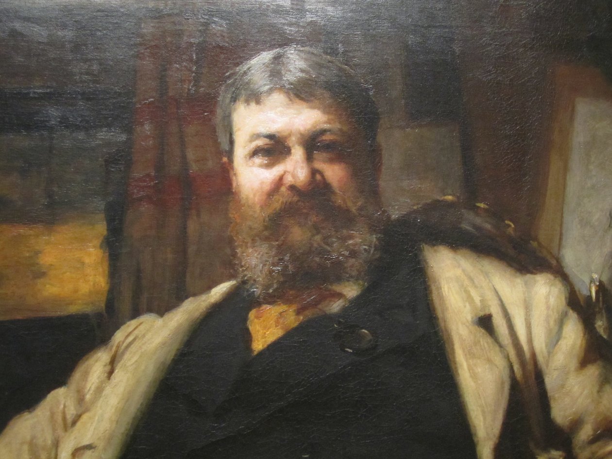 Portræt af Henry Hobson Richardson, arkitekt af Hubert von Herkomer