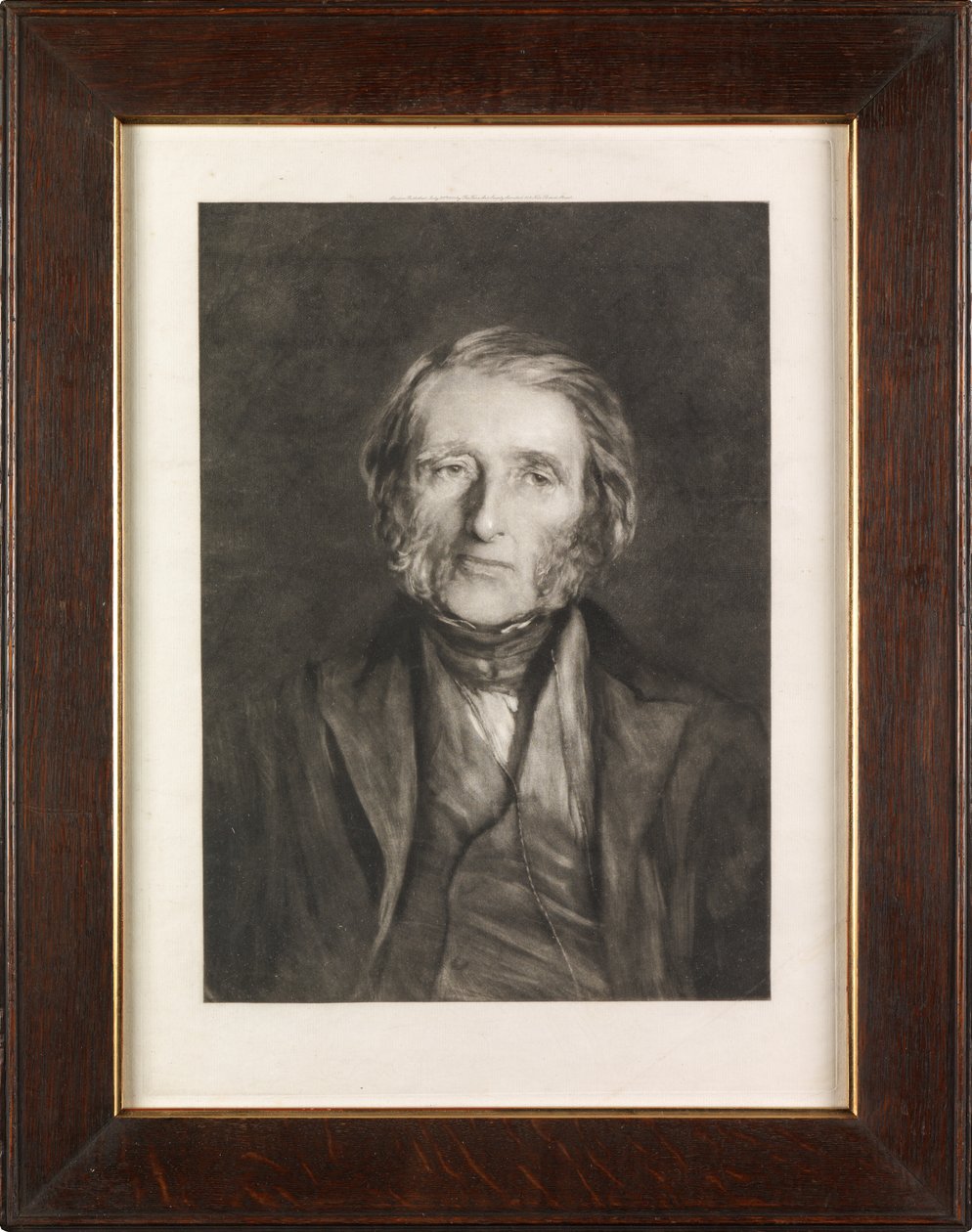 Portræt af Ruskin (mezzotint) af Hubert von Herkomer