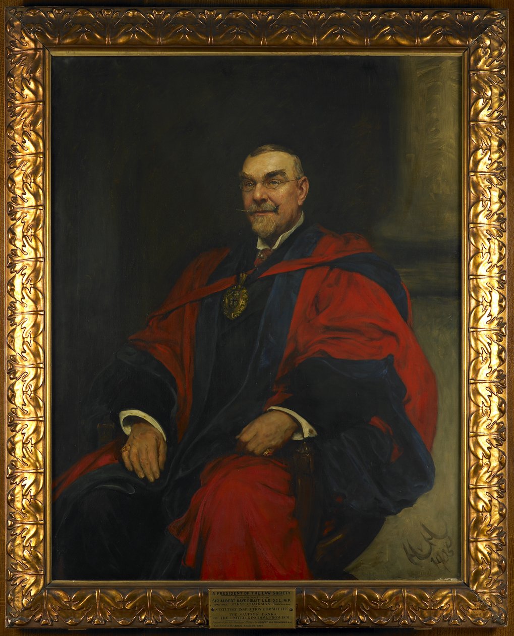 Sir Albert Rollit af Hubert von Herkomer