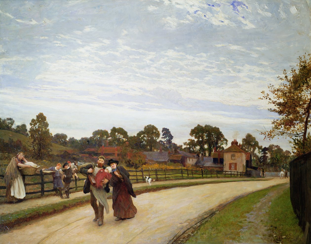 Den førstefødte, 1887 af Hubert von Herkomer