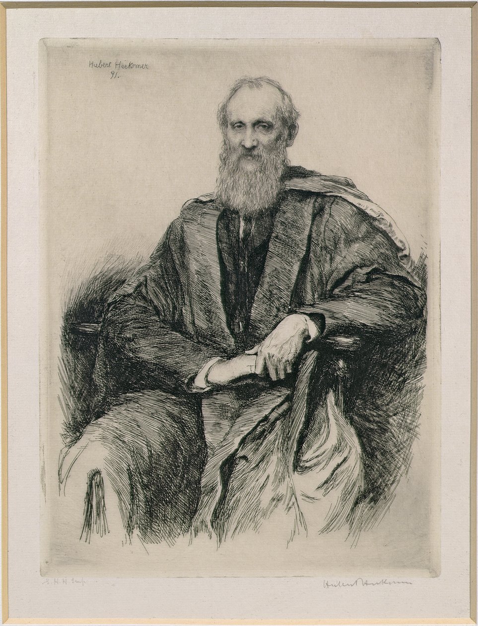 William Thomson, 1st Baron Kelvin (1824-1907), britisk matematiker og fysiker, 1891 af Hubert von Herkomer