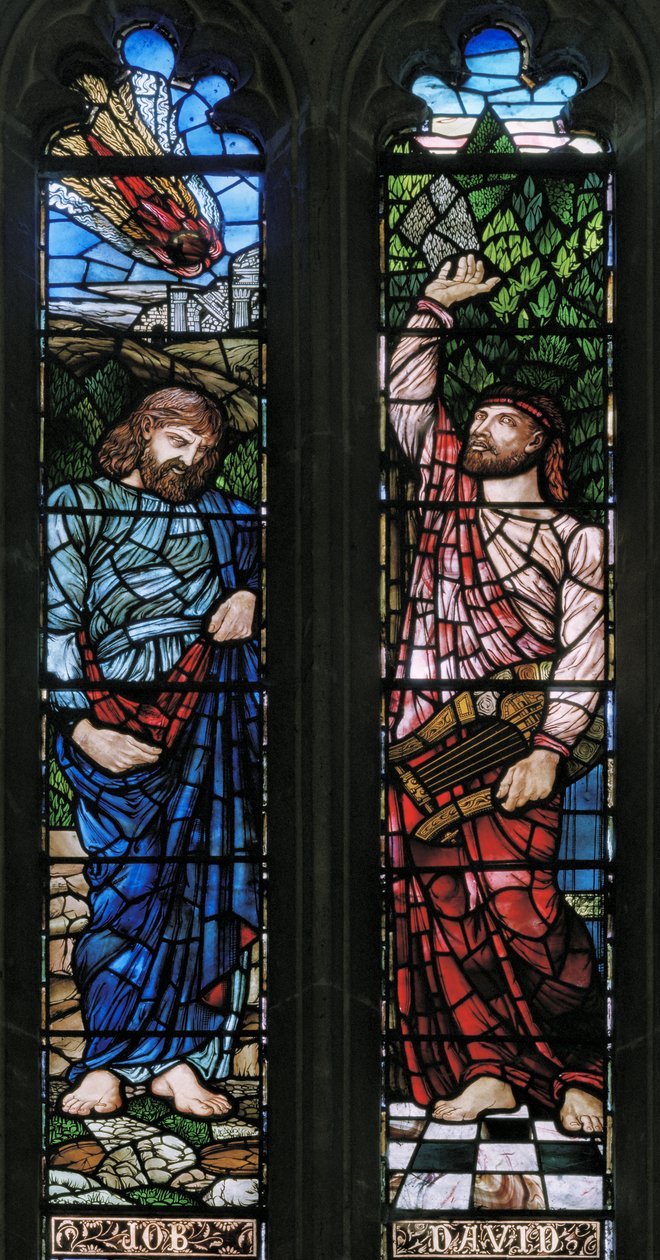 Langport, All Saints, Belham & Co, Hugh Arthur Kennedy, Job &David, 1879 af Hugh Arthur Kennedy
