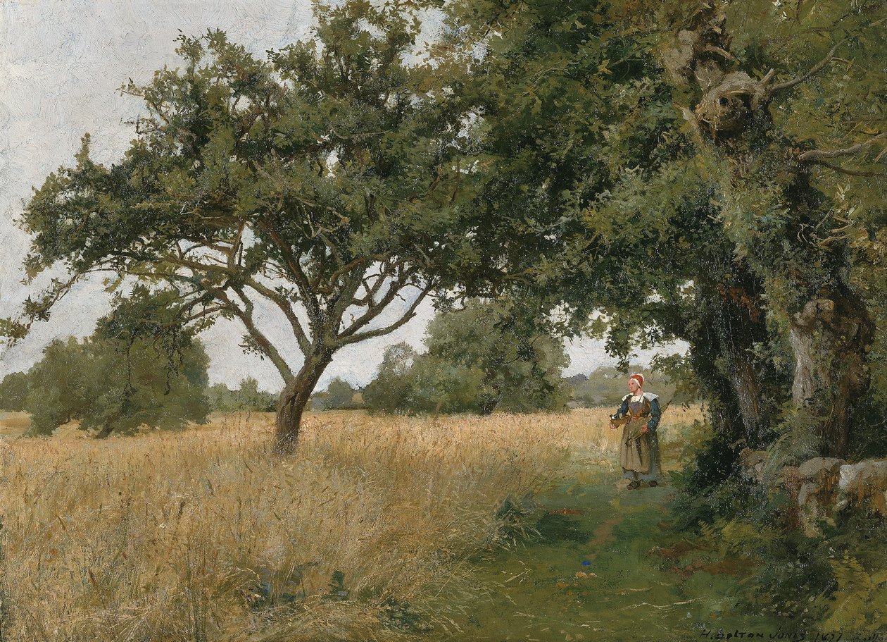 Bretagne Landskab, 1877. af Hugh Bolton Jones