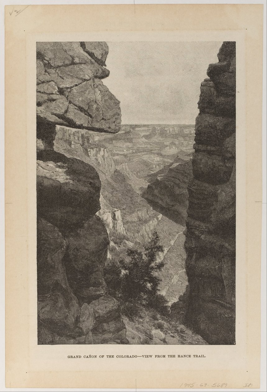 Grand Ca~non of the Colorado, udsigt fra Hance Trail af Hugh Bolton Jones