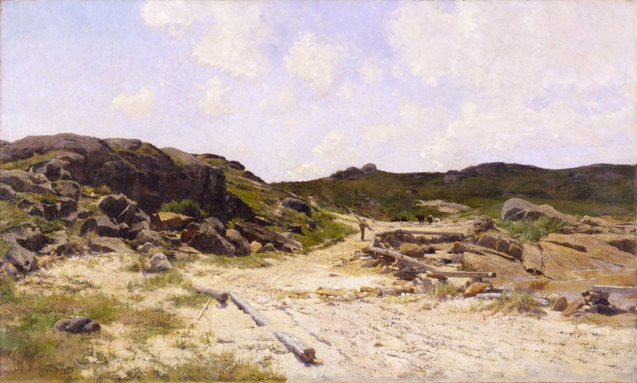 Lighthouse Beach, Annisquam, ca. 1887. af Hugh Bolton Jones