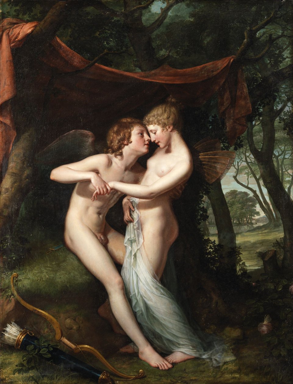 Italiensk: Amor og Psyke i bryllupslunden Amor og Psyke i bryllupslunden af Hugh Douglas Hamilton