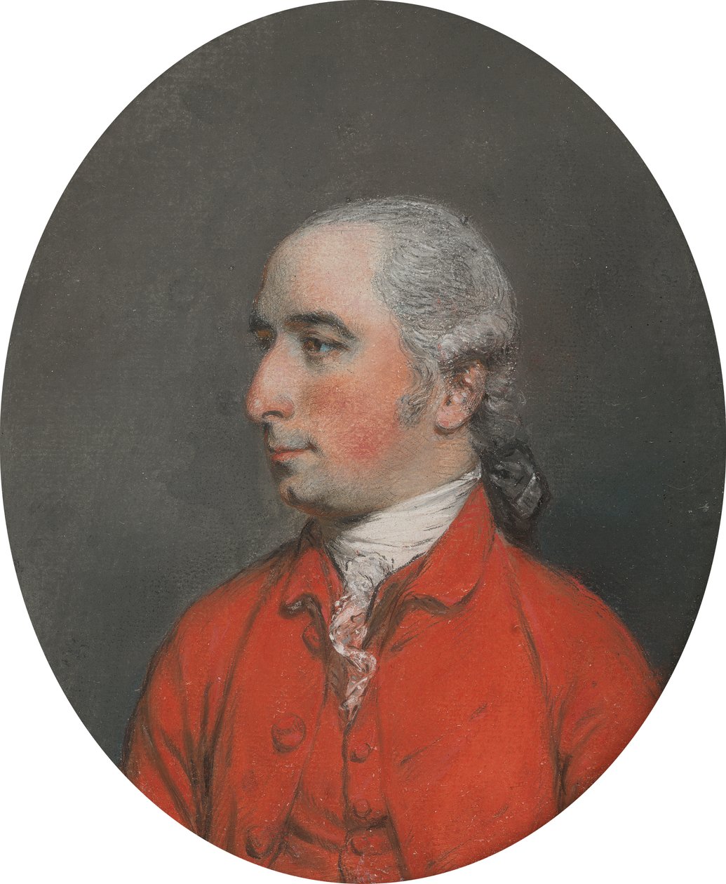 Portræt af en gentleman af Hugh Douglas Hamilton