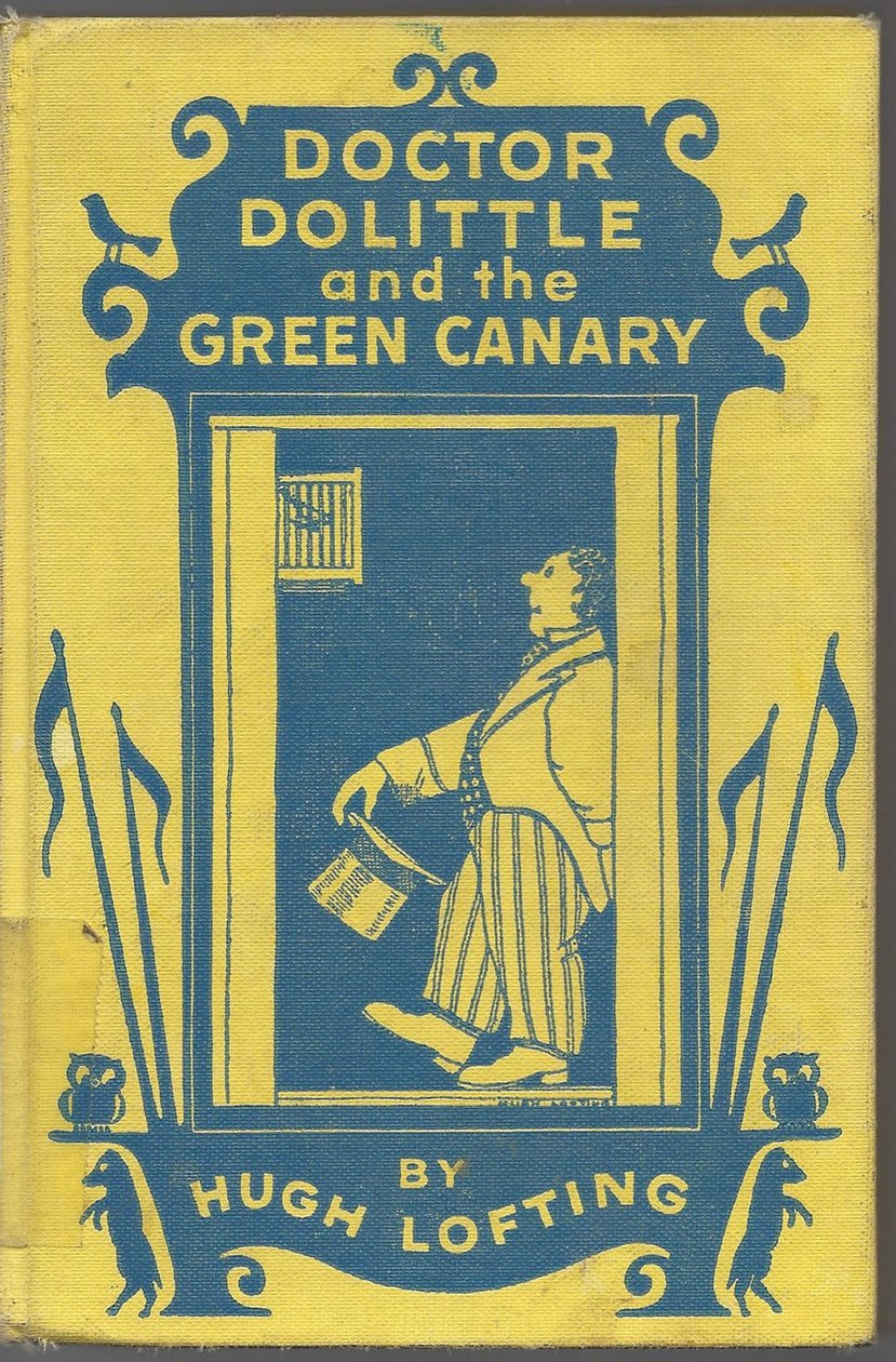 Bogomslag til Doctor Dolittle and the Green Canary af Hugh Lofting, 1940