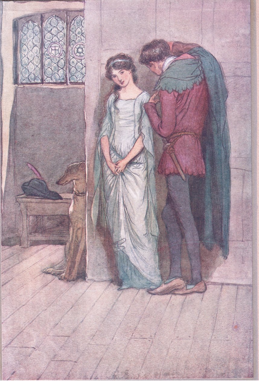 Og det er selve rigdommen i dig selv, som jeg nu sigter mod, illustration fra The Merry Wives of Windsor, 1910 af Hugh Thomson